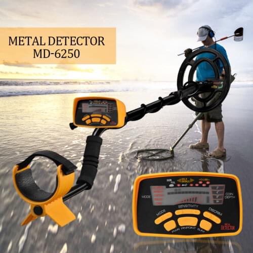 MD6250 Professional Metal Detector High-performance Underground Metal Detector Three Detection Modes Coin Jewelry Metal Detector
