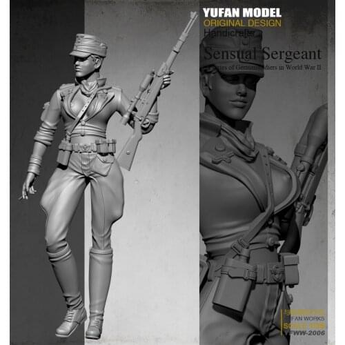 Yufan Model 1/35 Female Sniper Resin Soldier Colorless And Self-assembled Yfww-2006