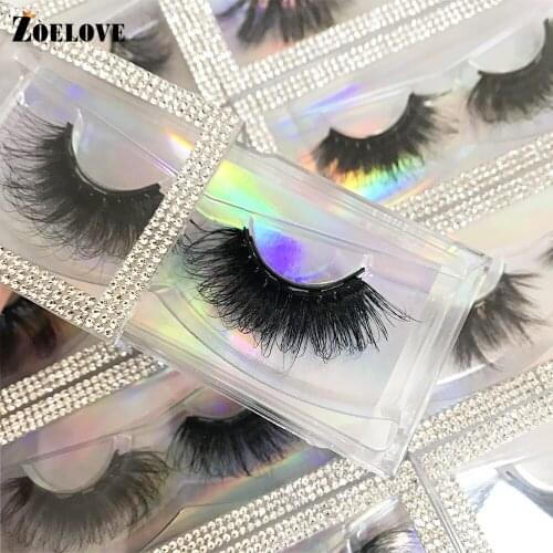 False Eyelashes 25mm Mink Lashes In Bulk Fake Eyelashes Fluffy Eyelash Packaging Box 3d Mink Lashes Wholesale Handmade Eye Lash