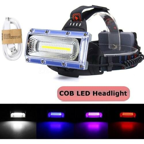 LED Headlamp USB Rechargeable Headlight Waterproof Head Lamp Three Light Modes Camping Head lamp Fishing headlight torch