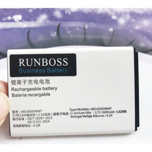 Origina NEW 1600mAh AB1600DWMT AB1600DWML Battery For PHILIPS Xenium S309 CTS309 Smart Mobile Phone Batteries