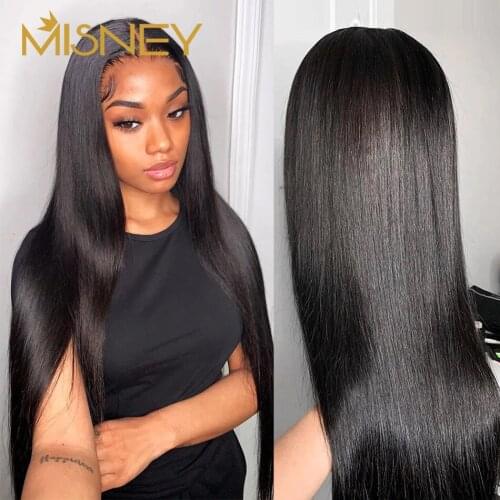 PrePlucked Straight Lace Front Wig Brazilian Remy Hair Lace Front Human Hair Wigs 4x4 Closure Wig Straight Lace Frontal Wig