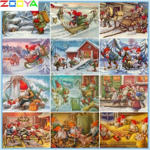 Full Square 5D Diy Diamond Painting Christmas Diamond Embroidery Santa Claus Portrait Picture Mosaic Art Child Gift Decor Lx957
