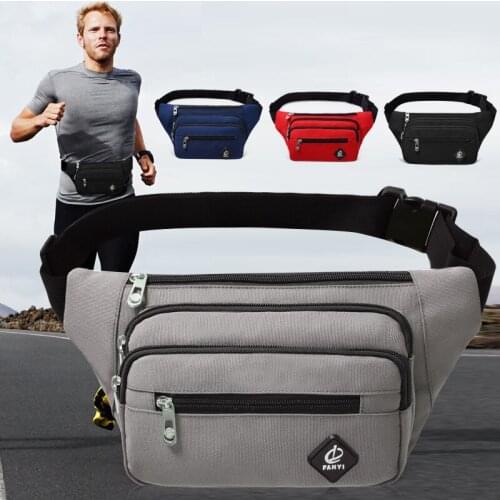 Men Casual Waist Pack Bag Brand Canvas Shoulder Fanny Packs Women Belt Bag Pouch for Money Phone Black Bum Hip Bag Fanny Pack