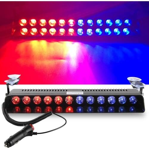 12 LED Traffic Signal Car Strobe Lights Flasher Police Law Enforcement Vehicle Emergency Hazard Warning flashing Light 12V