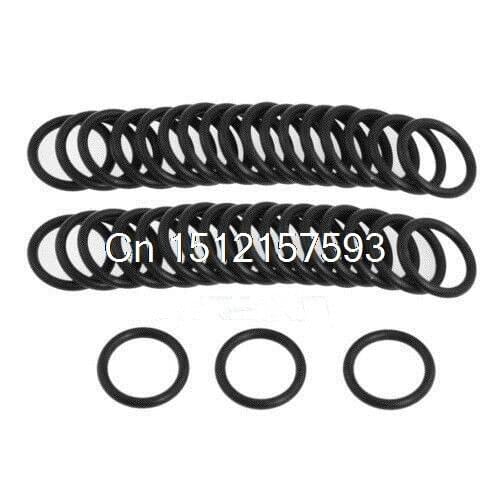 50pcs 115mm OD x 2.4mm Thickness Industrial Rubber O Ring Seals Black