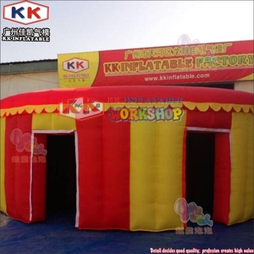 7-10m dia Family Drill tent inflatable round fire safety house escape room tent
