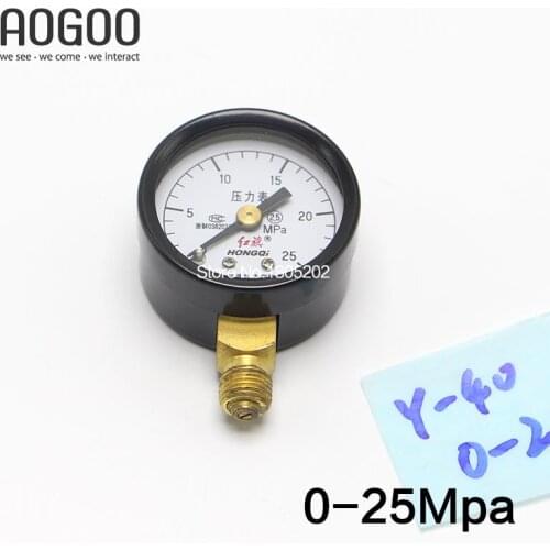 Y-40 0-25Mpa Ordinary Pressure Gauge Dial Diameter:40mm