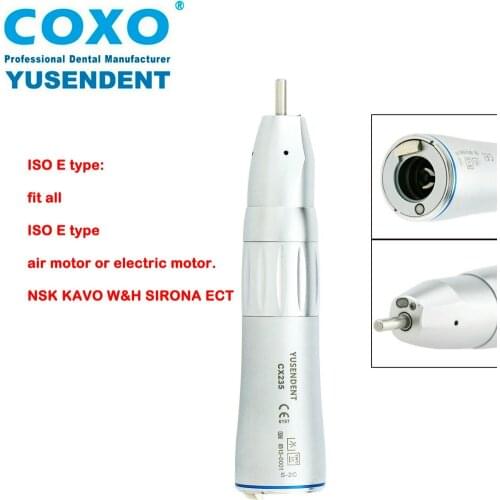 Dental Straight Nose Fiber Optic Inner Water Low Speed Handpiece Air Turbine CX235-2C COXO/YUSENDENT
