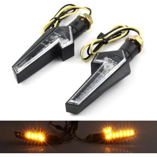 Motorcycle Universal 12V Turn Signal Lights LED Indicators Lamp For Harley Touring Custom All Motorbike with 10mm Bolt