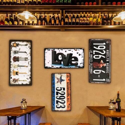 Vintage Metal Tin Wall Sign Poster Bathroom Wall Mount Decor Retro Art Garage Decorative Paintings For Cafe Bar Pub 30x16cm