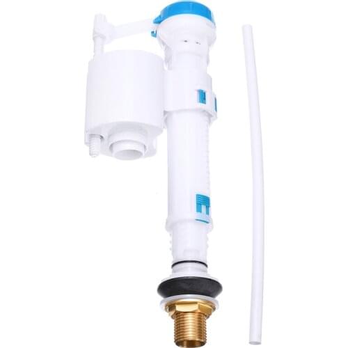 High Quality G1/2" Toilet Cistern Bottom Entry Inlet Fill Valve Brass Repair Parts Toilet Push Button Fill Valve Bathroom Tools