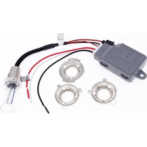 1 Set Universal 12V/35W Motor Headlight Bulb Ballast HID Xenon Light for H4 BA20D H6 Hi/Lo 6000K HID Light Motorcycle Xenon Lamp