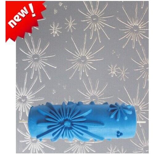 1pcs 15cm DIY Ripple and Dot Pattern Paint Roller for Wall Decoration