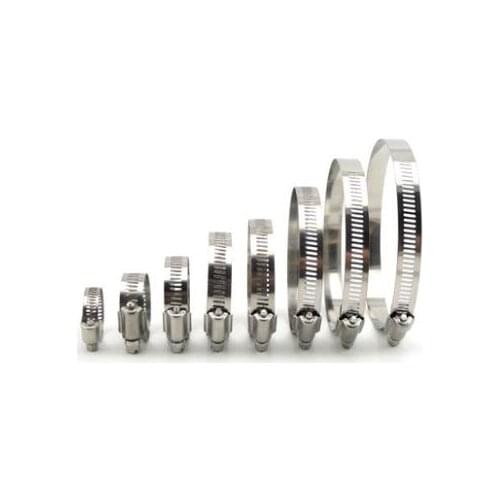 10Pcs 8mm-254mm hose clamp clamp belt clamp holder American standard Pipe Clamp Air Water Tube Clips Stainless steel 304