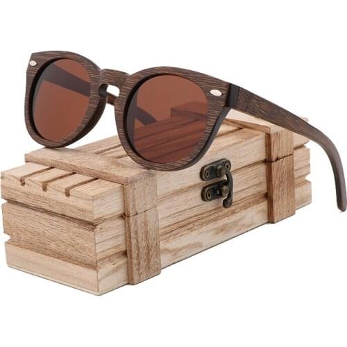 100% Real Natural Bamboo Sun Glasses Wrap Polarized Sun Glasses Handmade 2021 For Women Men Retro Fashion очки солнечные женс