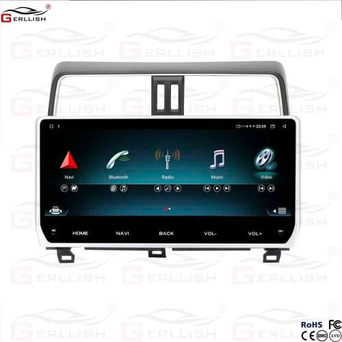 12.3 inch big screen android system multimedia video radio player for Toyota land cruiser prado 2018 years navigation