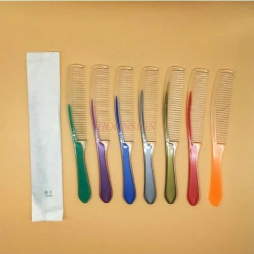 20pcs Hotel Disposable Combs Long Strip Household Wood Hairbrush Toiletries Plastic Comb Hairdressing Supplies Female Hot Sale