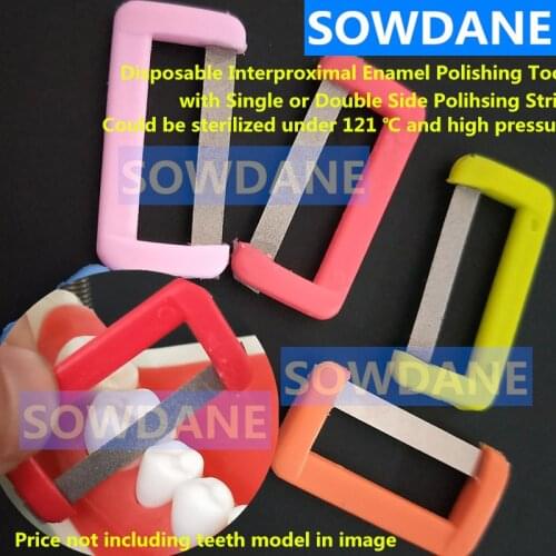 3 pcs Disposable Dental Orthodontic Interproximal Enamel Polishing Tool Tooth Enamel Reducted Teeth Whitening Material Oral Care
