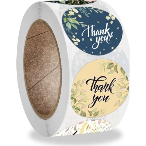 50-500pcs 1 Inch Gift Packaging StickersThank You Stickers for Seal Labels Birthday Party Offer Stationery Sticker