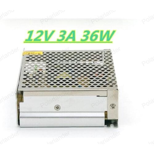 Free shipping AC 110/220V DC 12V 3A Switch Power Supply Adapter Converter 36W for LED Strip