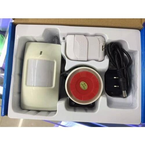 Wireless Remote Control PIR Detector Burglar Alarm System