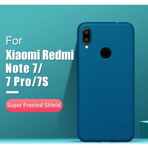 Redmi note 7 case 6.3 NILLKIN Frosted PC Matte hard back cover Gift Phone Holder For xiaomi redmi note 7 pro case Redmi note 7s