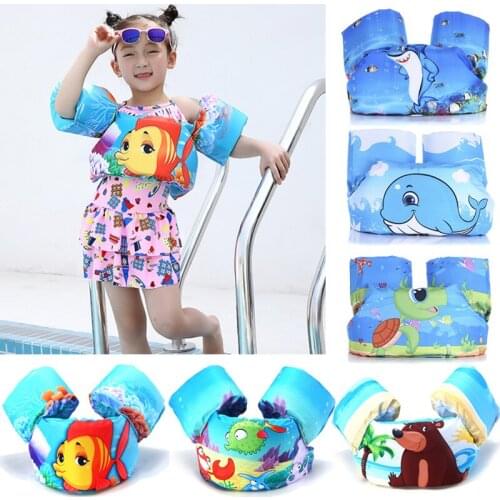 New Kids Swim Vest Baby Kids Floats Foam Arm Ring Safety Jackets for 2-6 Years Old Boys Girls Swimming Drop Shipping