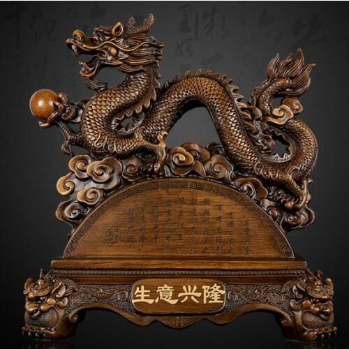 Dragon furnishing pieces of fortune dragon crafts dragon business xinglong living room decoration resin factory wholesale