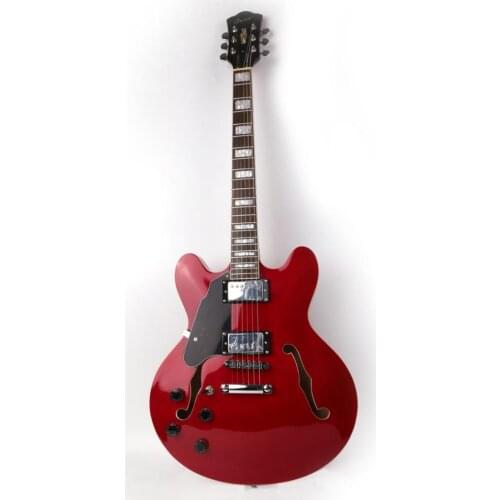 Good quality jazz hollow body f hole left right hand electric guitar free shipping