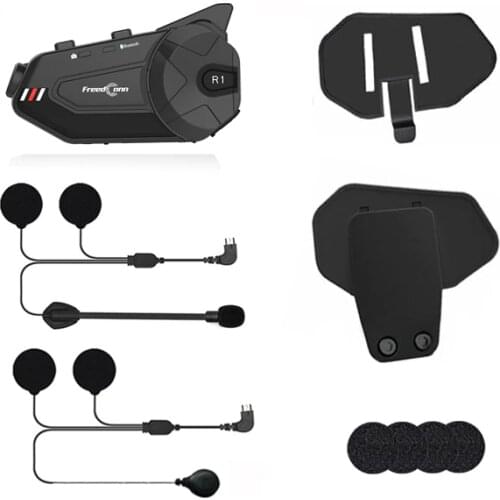 FreedConn R1 R1 Plus Original Parts Motorcycle Intercom Helmet WIFI Recorder Soft Hard Microphone Headset Clamp Clip Bracket