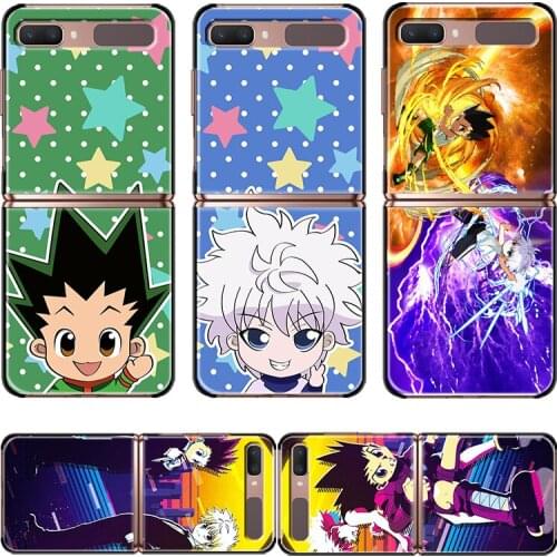 Hunter X Hunte For Samsung Galaxy Z Flip 3 5G Black Fashion Mobile Hard Shell Shockproof Fundas Cover Phone Case