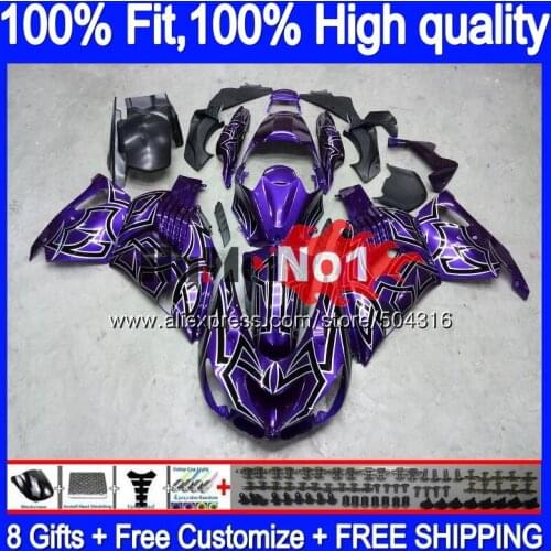 Injection For KAWASAKI ZX-14R ZX14R 12 13 14 15 16 17 87MC.54 ZZR1400 ZX 14R 2012 2013 2014 2015 2016 2017 Fairing Purple New