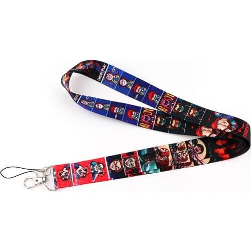 J2790 Cartoon Horror Moive Lanyard for Keys Phone Neck Strap ID Badge DIY Mobile Phone Lanyard Hang Rope