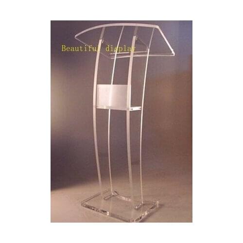 Lectern pulpit podium acrylic plexiglass metal modern rostrum church school conference hotel acrylic tmodern lectern