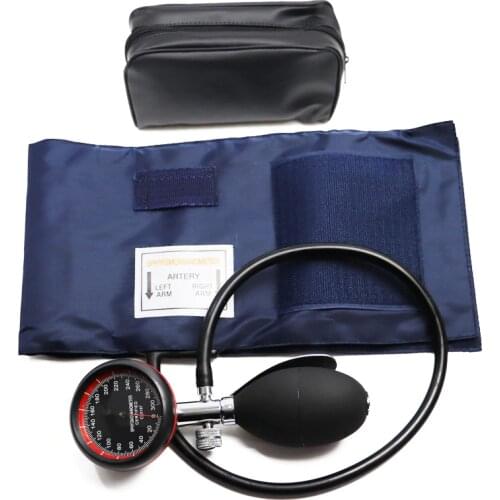 Classic Blood Pressure Monitor BP Adult Cuff Healthy Tonometer Tool Arm Aneroid Sphygmomanometer with Manual Dial Gauge