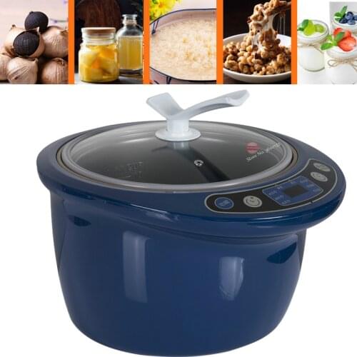 6L Microcomputer Control Enzyme Machine Rice Wine Natto black garlic Machine 110W Glass Yogurt Maker Automatic Dried Enzyme