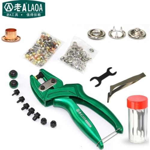 LAOA Multi-fonction Leather Punch Pliers High Quality Aluminium alloy Eyelet Puncher Belt punch Button Plier