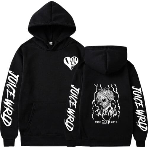 Mens Hoodies Sweatshirts Hooded Harajuku Juice WRLD Hip Hop Casual Autumn Winter Hoodie High quality fleece pullovers Hoody Hot