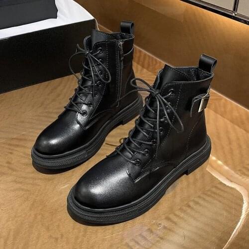 2021 New Stylish Atmosphere Womens Boots All-match Solid Color Fashion Shoes Wear-resistant Keep Warm Non-slip Womens Boots