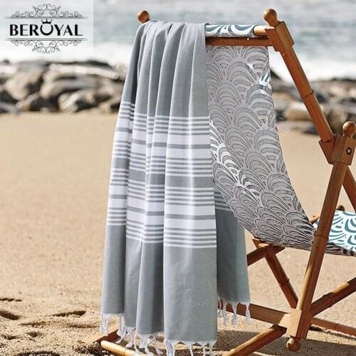 New 2019 Turkish Towel - 100% Cotton Bath Towels For Adult Super Soft Beach Towel Quick Dry Towel Muslin Blanket Brand 75*140cm