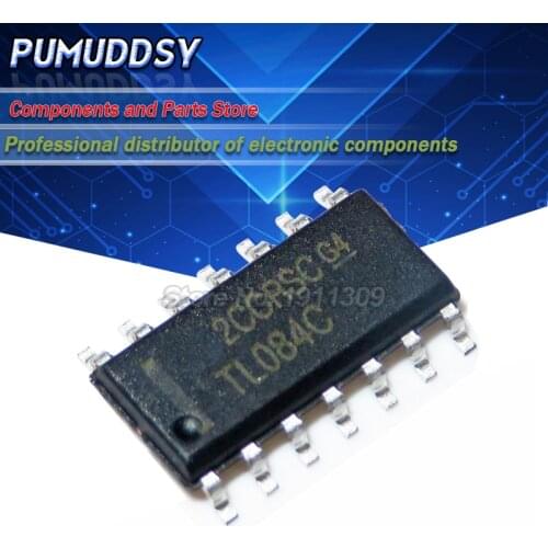 10PCS Operational amplifiers TL084 TL084C TL084CDT TL084CDR SOP14