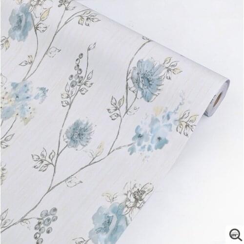 Orchid Floral Flower Self Adhesive Wallpaper Vinyl Murals Hand-painted Wall Papers Design for Kidroom Walls Bedroom Home Decor