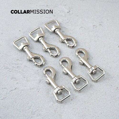 15mm silver high quality metal non-welding hook buckle can be used for dog collar dog leash parts PK15Y
