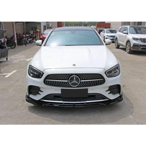 Front Bumper Splitter Lip Diffuser Spoiler Skirt Body Kit Decorative Strip Shovel for Benz E-Class W213 E200 E300 E320 2021