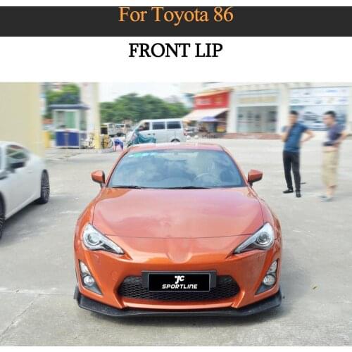 Front Lip Spoiler For Toyota 86 2014 - 2016 Carbon Fiber Car Front Bumper Lip Spoiler Splitters Guard Lip