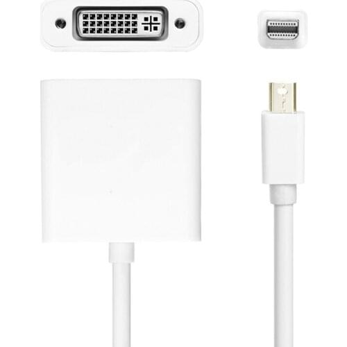 Mini DP to DVI Adapter Thunderbolt Mini DispayPort to DVI Converter Male to Female Support 1080P for Monitor Projector Display