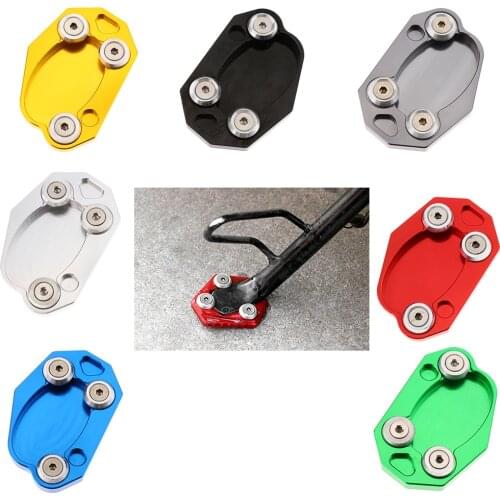 Foot Side Stand Extension Kickstand Pad Anti-slip Plate for Kawasaki Z800 Z1000SX ER6 Motorbike Foot Kickstand Pad