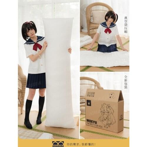 New Anime Dakimakura Hug Body Pillow Core Inner Insert Filling Interior Long Cushion PP Cotton 160*50cm/35*55cm/45*70cm Adult