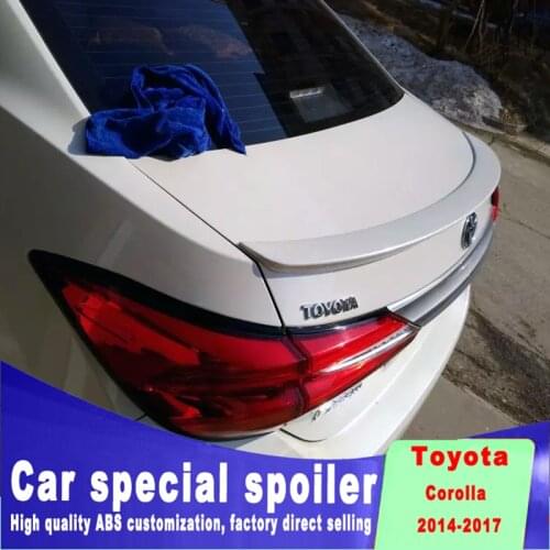 Professional Factory high quality new corolla D mode 2014 to 2017 Reduce air resistance Air Dam custom made color spoiler ALTIS